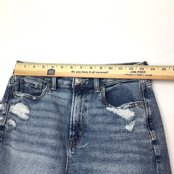 American Eagle Outfitters Mom Jeans Stretch Distressed size 2 length 27" - Picture 5 of 9